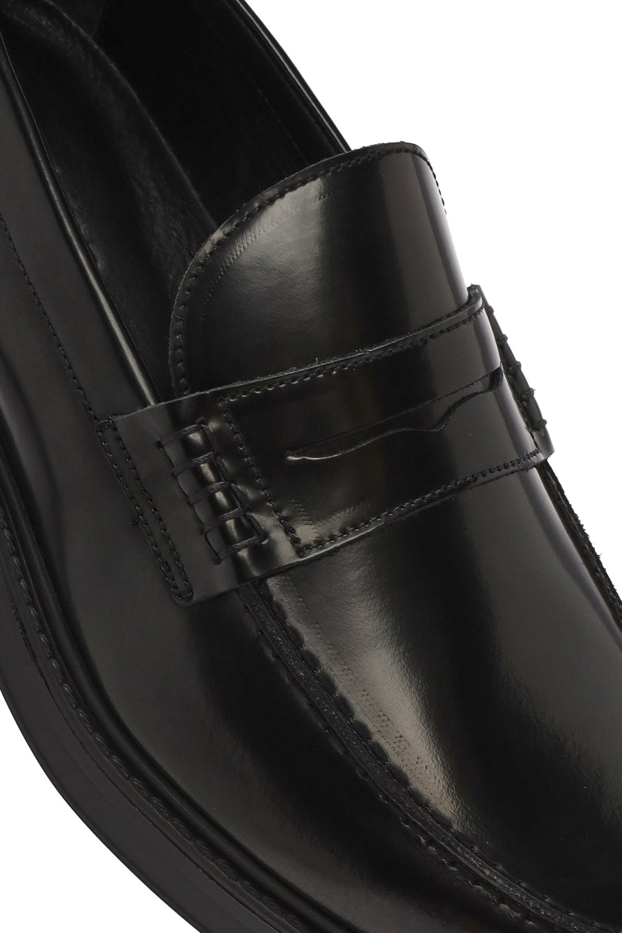 Erkek Siyah Deri Loafer