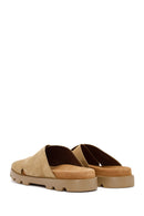 Camper Men's Brown Brutus Leather Slippers | Derimod