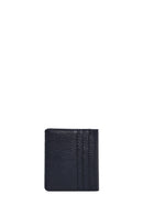 Men's Navy Blue Leather Card Holder | Derimod