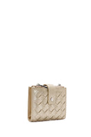 Women's Yellow Metallic Wallet | Derimod