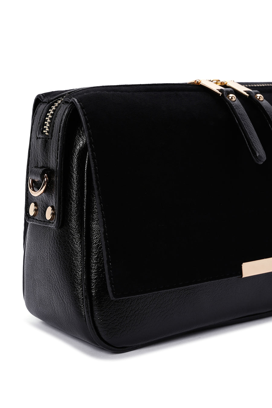 Women's Black Long Strap Crossbody Bag