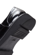 Men's Black Double Buckle Leather Casual Shoes | Derimod