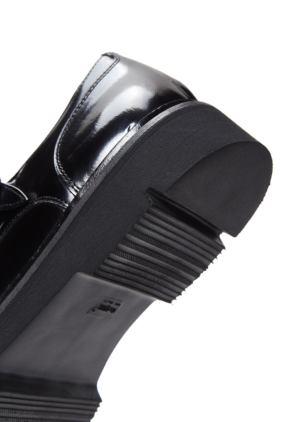 Men's Black Double Buckle Leather Casual Shoes