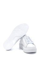 Women's Leather Colored Stripe Sneaker | Derimod
