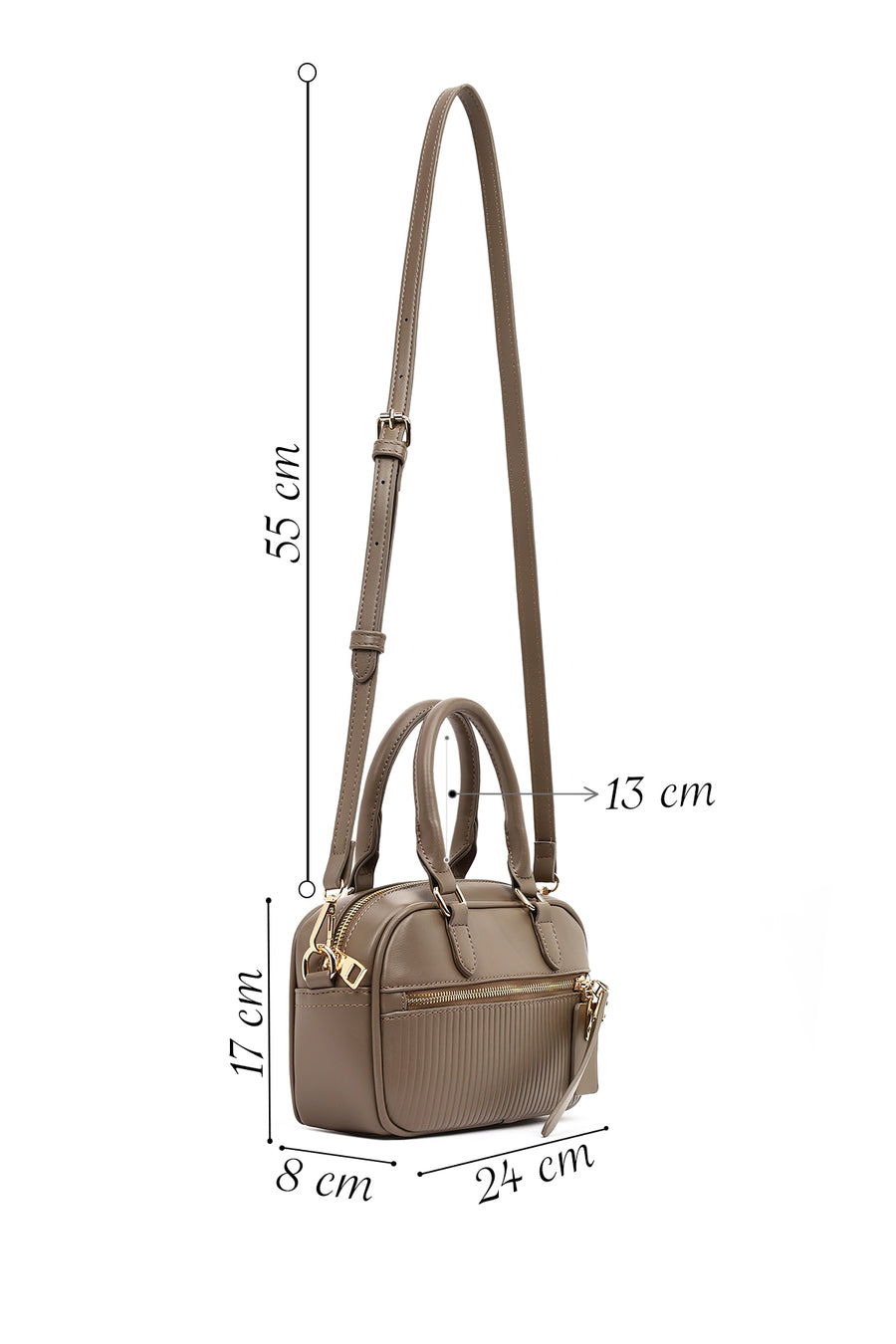 Women's Mink Long Strap Shoulder Bag