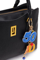 Woman Black Long-Strap Accessorized Shoulder Bag | Derimod