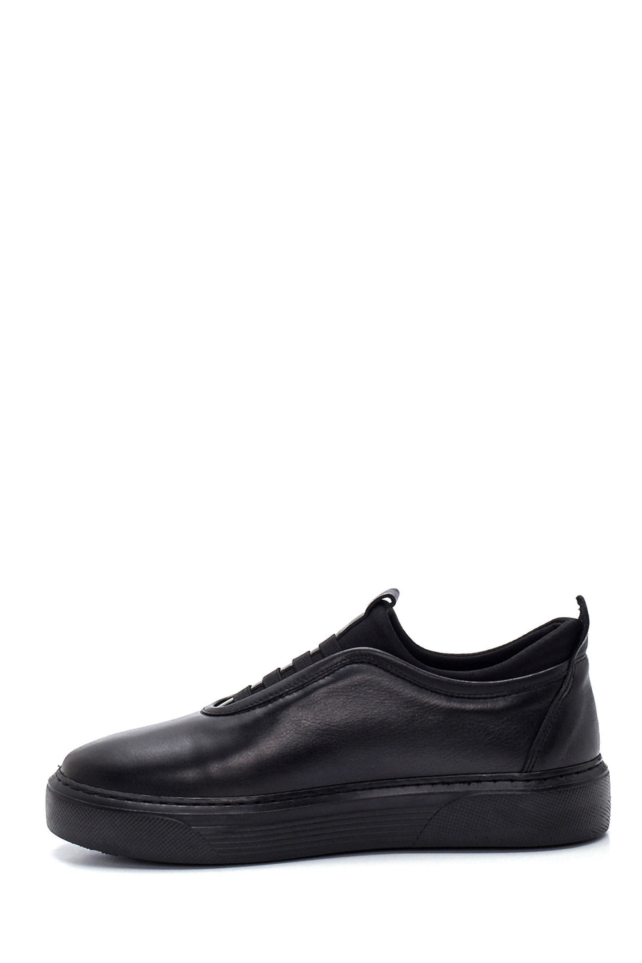 Men's Black Leather Sneaker 22SFD688018 | Derimod