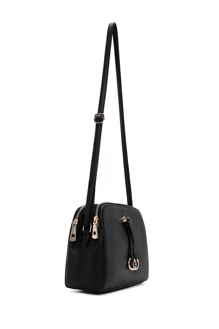 Women's Black Long Strap Crossbody Bag