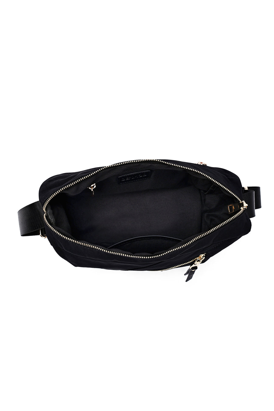 Women's Black Fabric Crossbody Bag