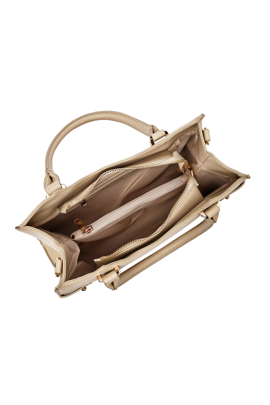 Women Beige Long Strap Classic Sleeve Bag
