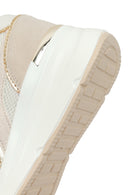 Woman Beige Lace-Up Wedge Sneaker | Derimod