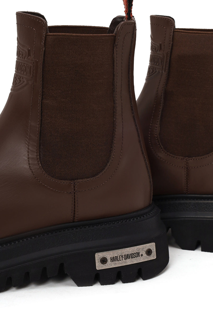 Harley Davidson Woman Tan Mourir Leather Chelsea Boots