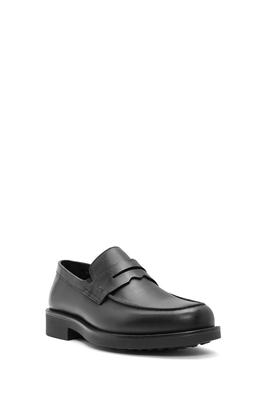 Erkek Siyah Deri Casual Loafer