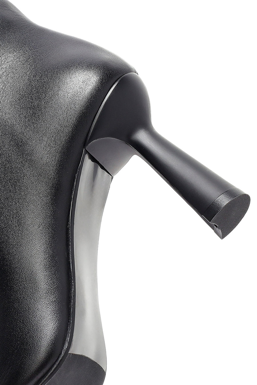 Woman Black Heels Leather Boot