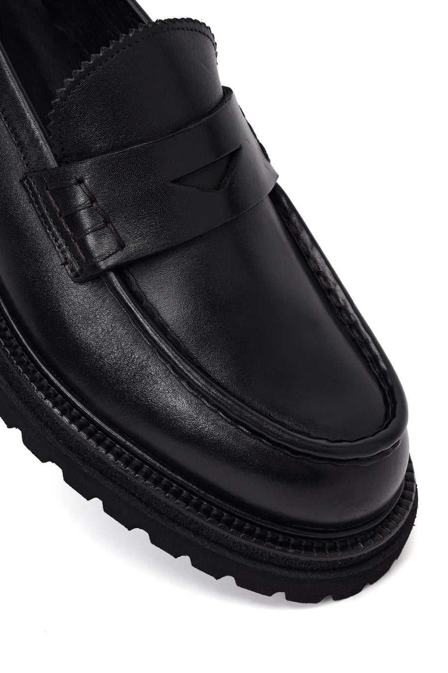 Erkek Siyah Deri Casual Loafer