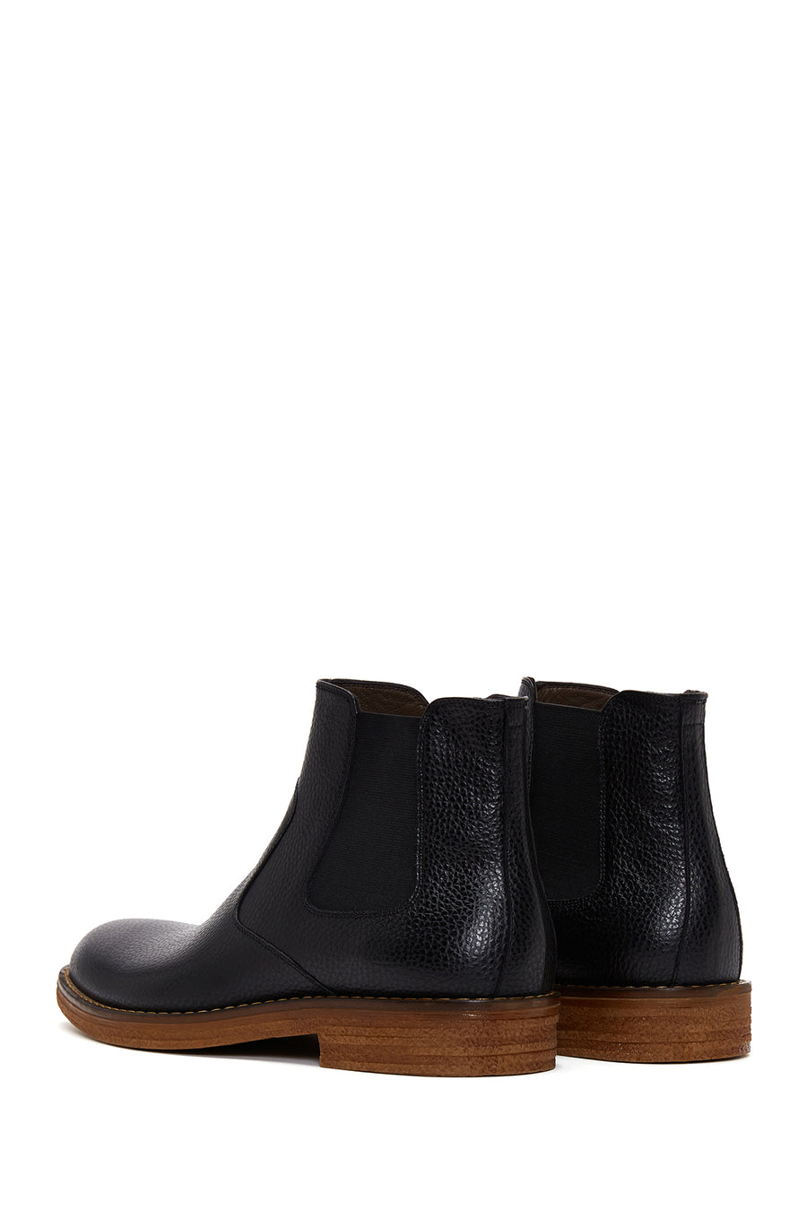 Men's Black Leather Chelsea Boots