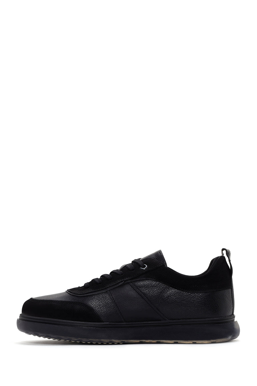Erkek Siyah Deri Sneaker