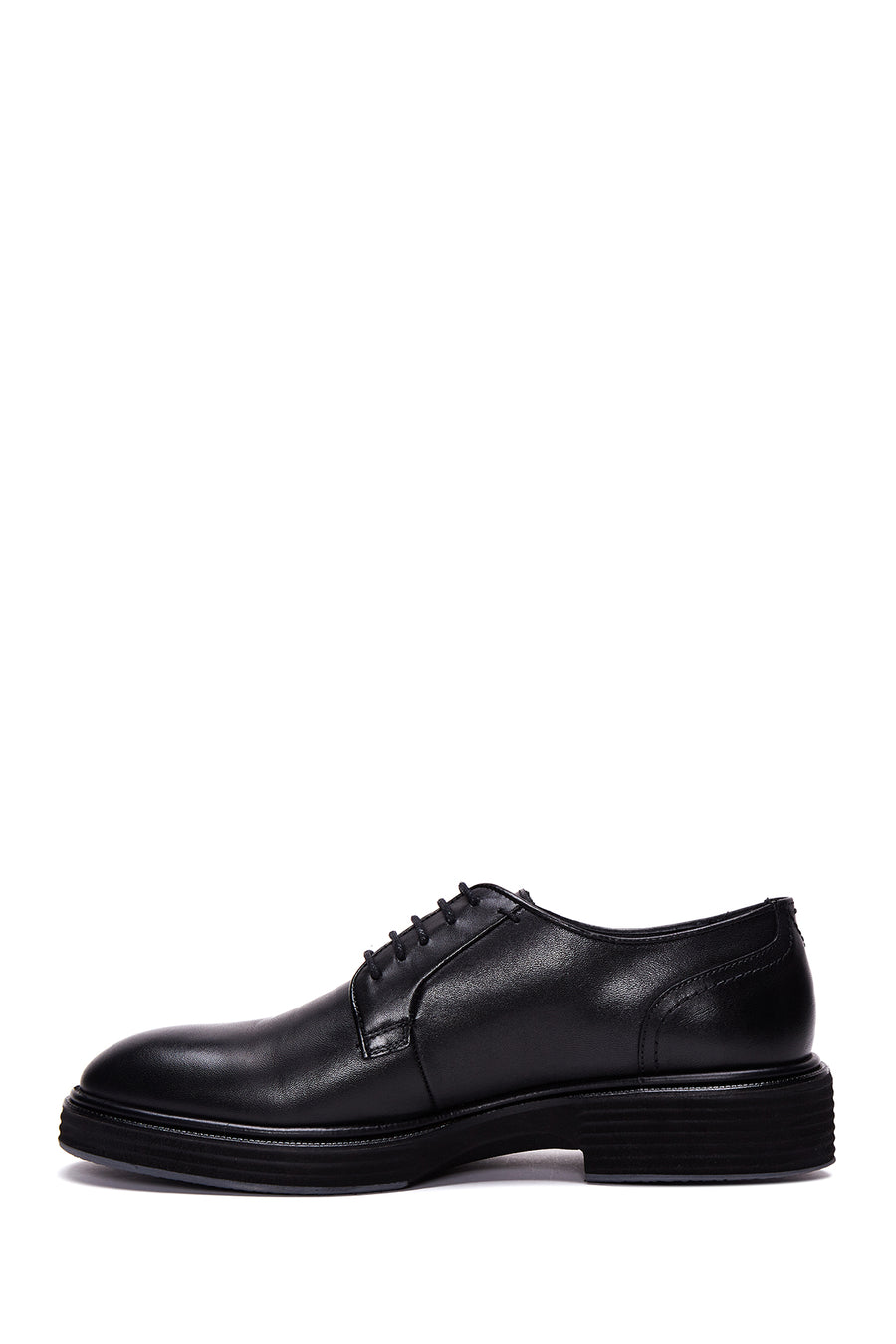 Men's Black Lace-up Leather Casual Shoes