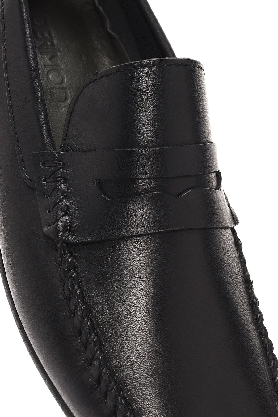 Erkek Siyah Deri Casual Loafer
