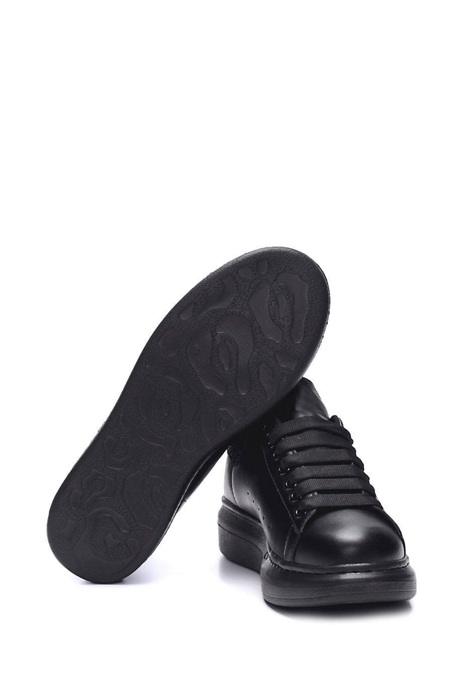 Kadın Siyah Kalın Tabanlı Sneaker