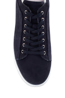 Men's Navy Blue Nubuck Leather Sneaker | Derimod