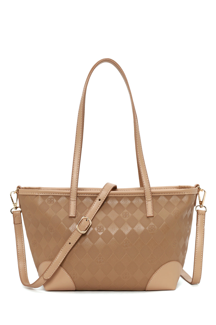Woman Beige Long-Strap Printed Shoulder Bag 26SBD202726 | Derimod