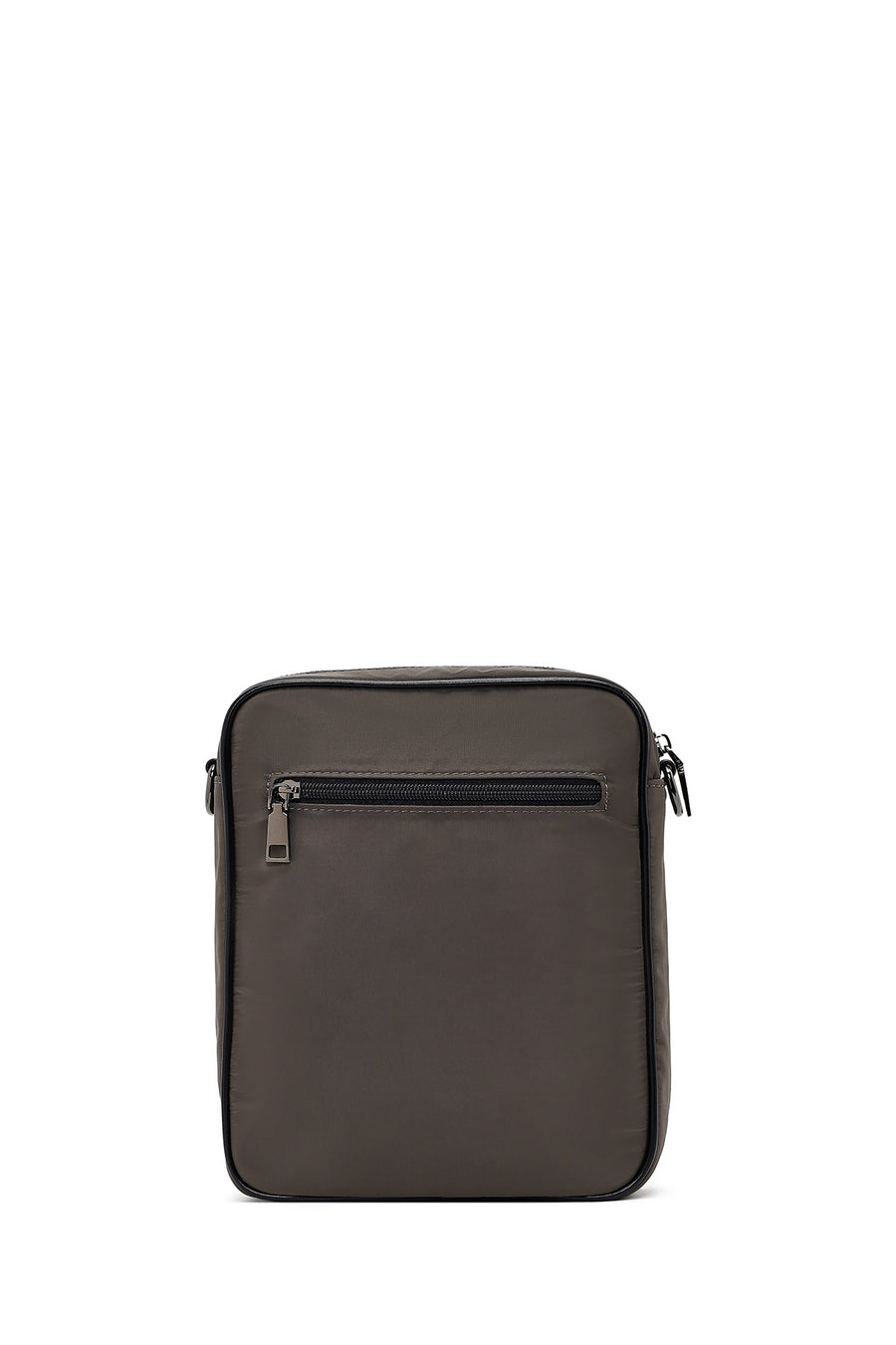 Men's Grey Fabric Messenger Bag
