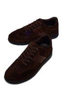 Male Brown Lace-Up Suede Leather Sneaker | Derimod