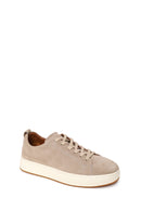 Erkek Bej Bağcıklı Süet Deri Sneaker | Derimod