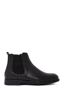 Male Black Leather Chelsea Boots | Derimod