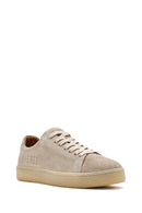 Erkek Bej Bağcıklı Süet Deri Sneaker | Derimod