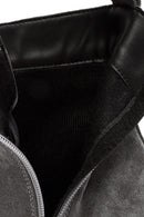 Women's Gray Suede Leather Boots | Derimod