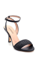 Women's Leather Heeled Sandals | Derimod