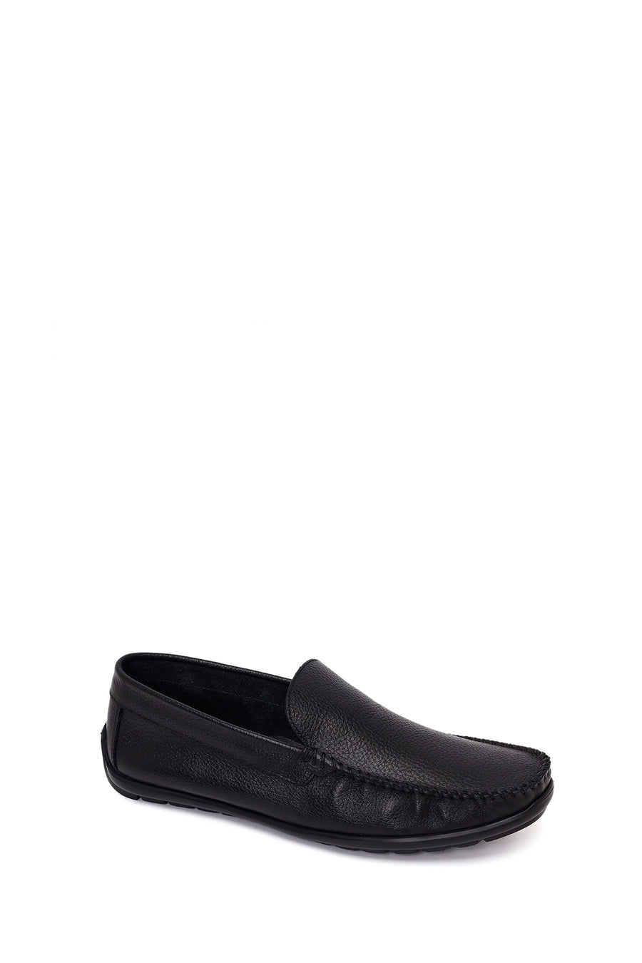 Erkek Siyah Deri Loafer