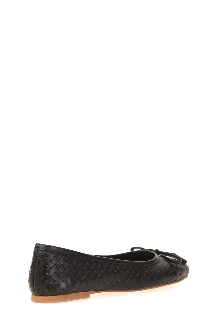 Black Women's Leather Ballerinas