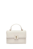 Women's Cream Long Strap Printed Crossbody Bag | Derimod
