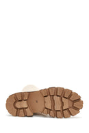 Women's Beige Chain Detailed Leather Boots | Derimod