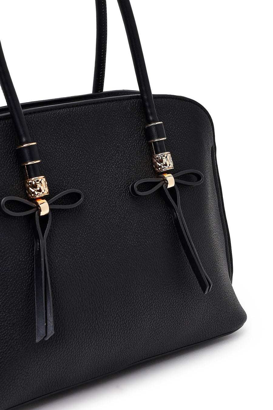 Women's Black Long Strap Classic Handbag
