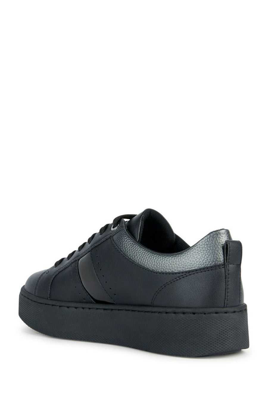 Geox Kadın Siyah D Skyely Bağcıklı Deri Sneaker