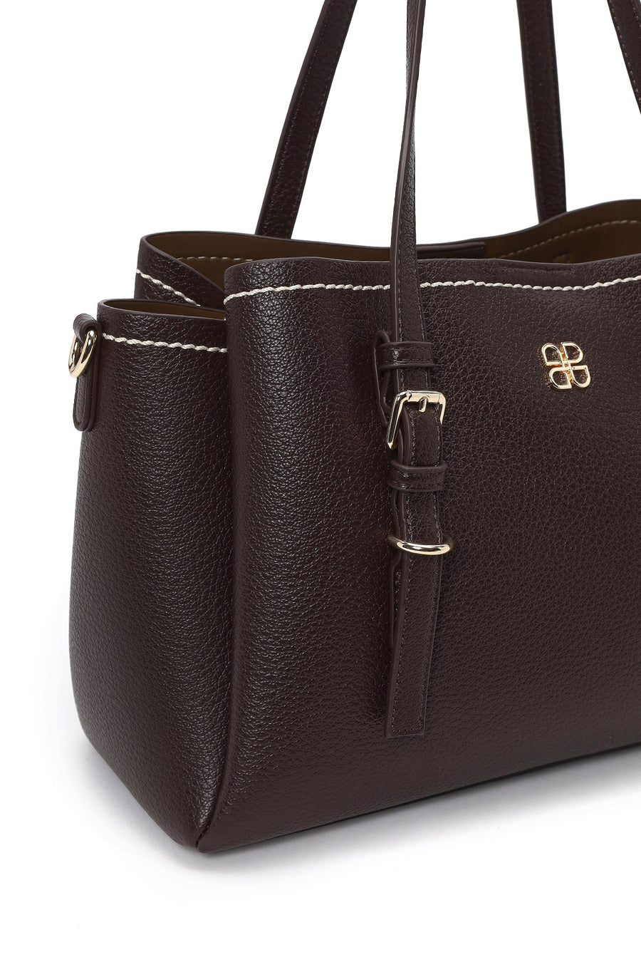 Woman Brown Long-Strap Shoulder Bag