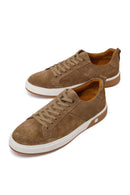 Male Beige Lace-up Suede Leather Sneaker | Derimod