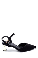 Women's Suede Heeled Sandals | Derimod