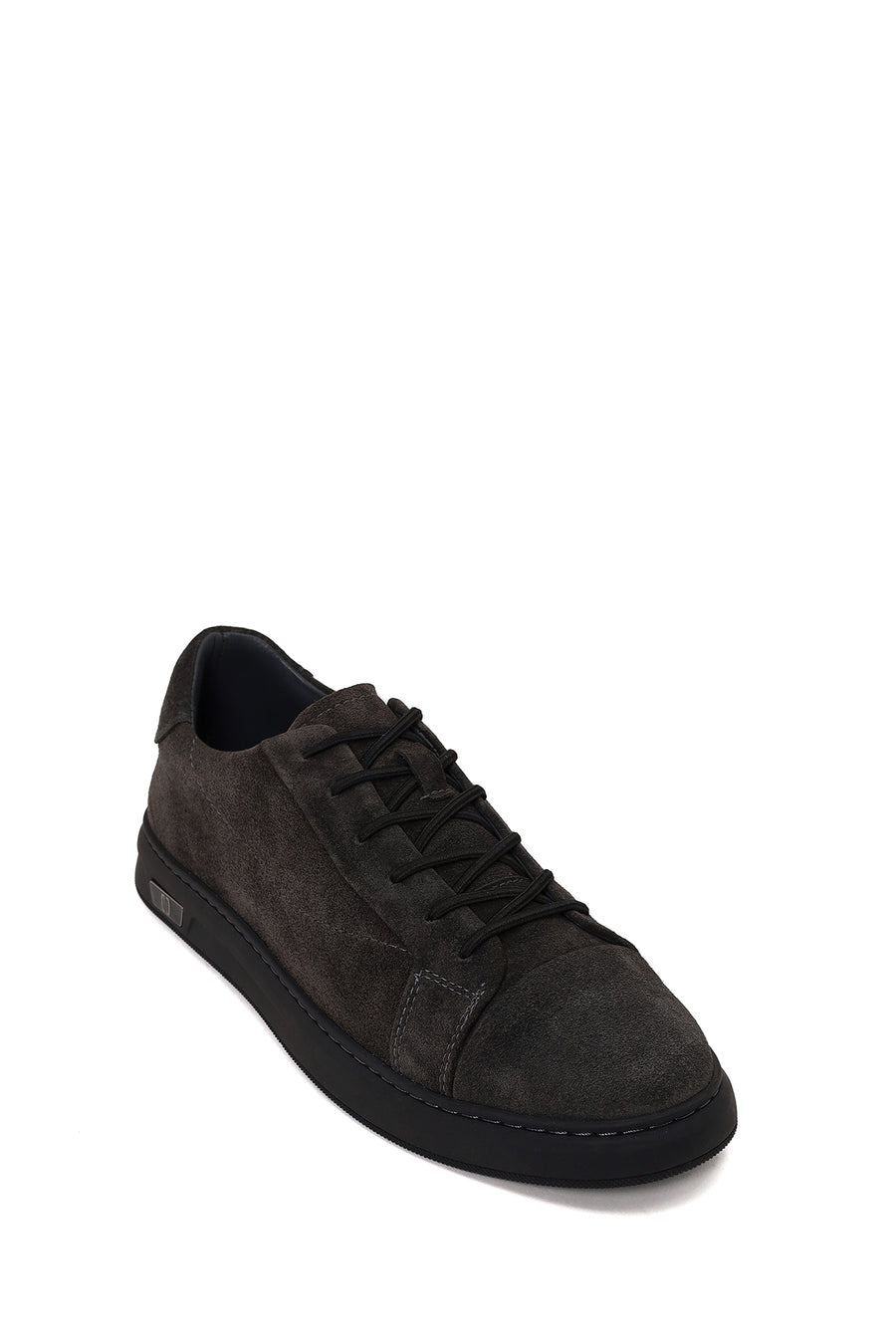 Erkek Antrasit Bağcıklı Süet Deri Sneaker