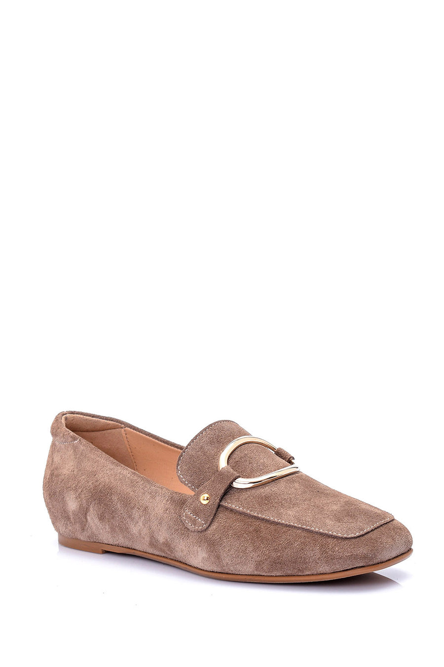 Women's Suede Buckle Loafer