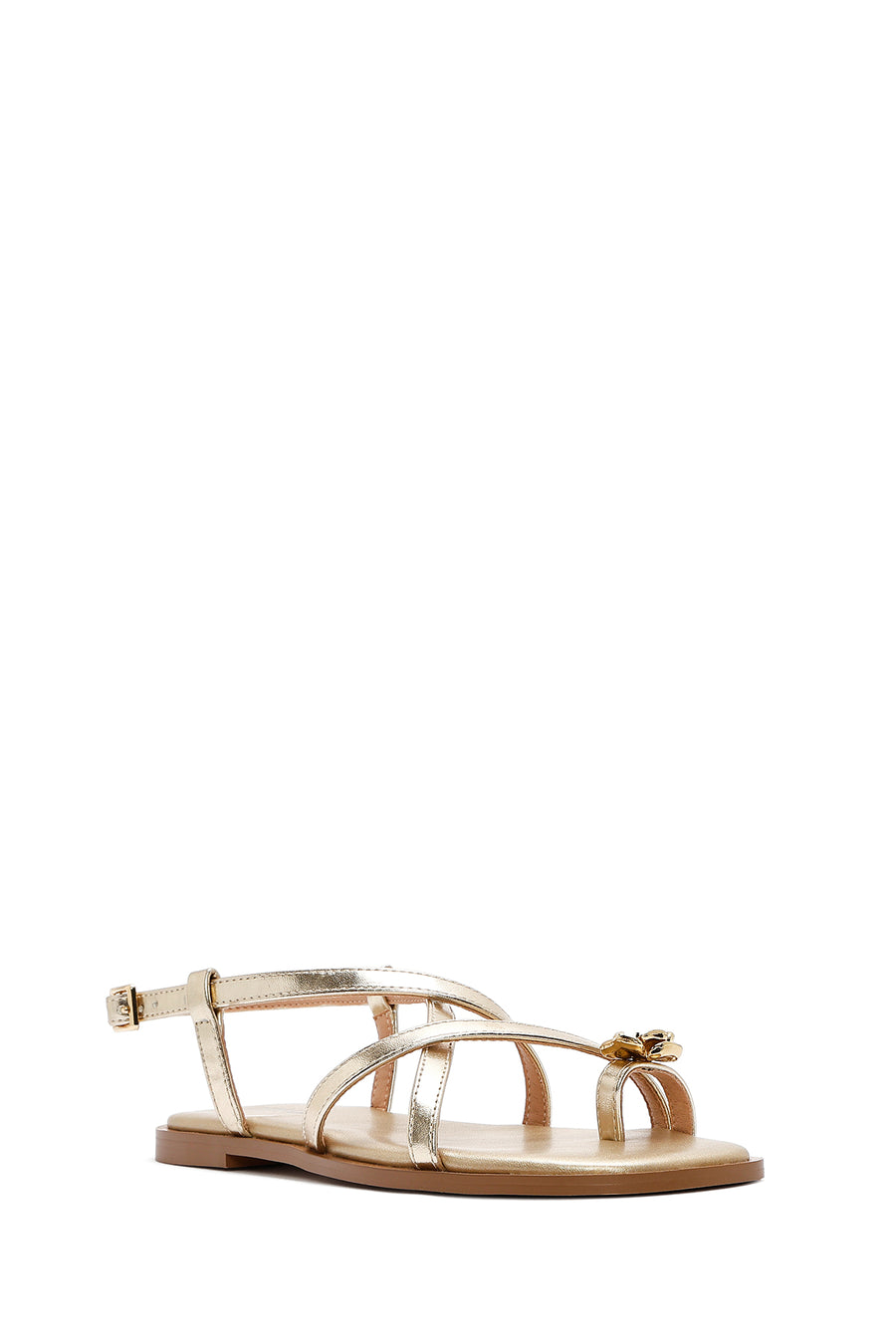 Women's Gold Metallic Flip Flop Sandals