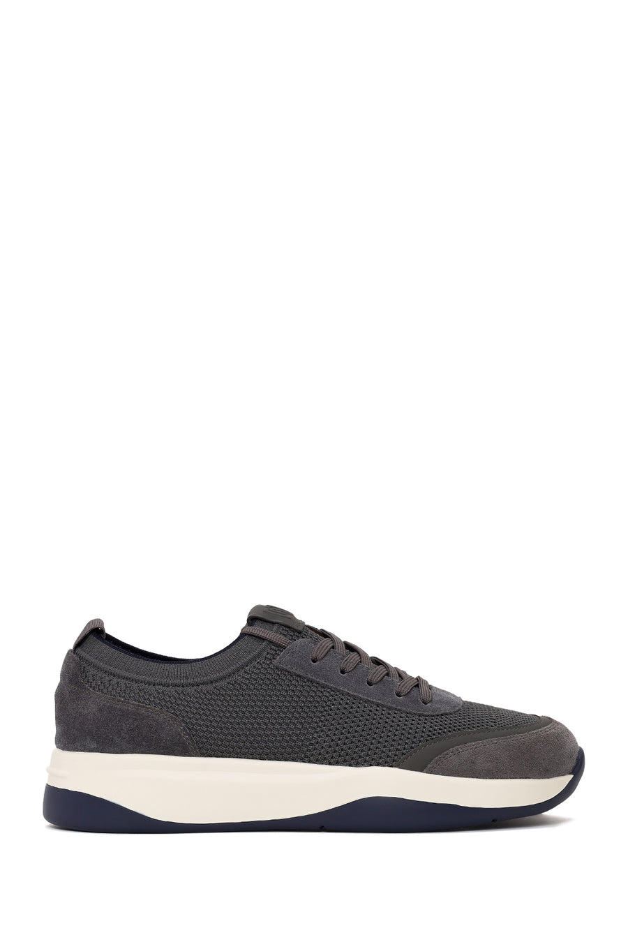 Derimod Zero Male Gray Lace-up Thick-soled Fabric Sneaker WM680055TT | Derimod