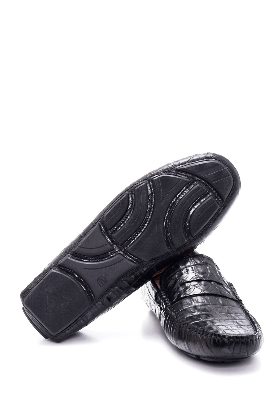 Men's Leather Crocodile Loafer