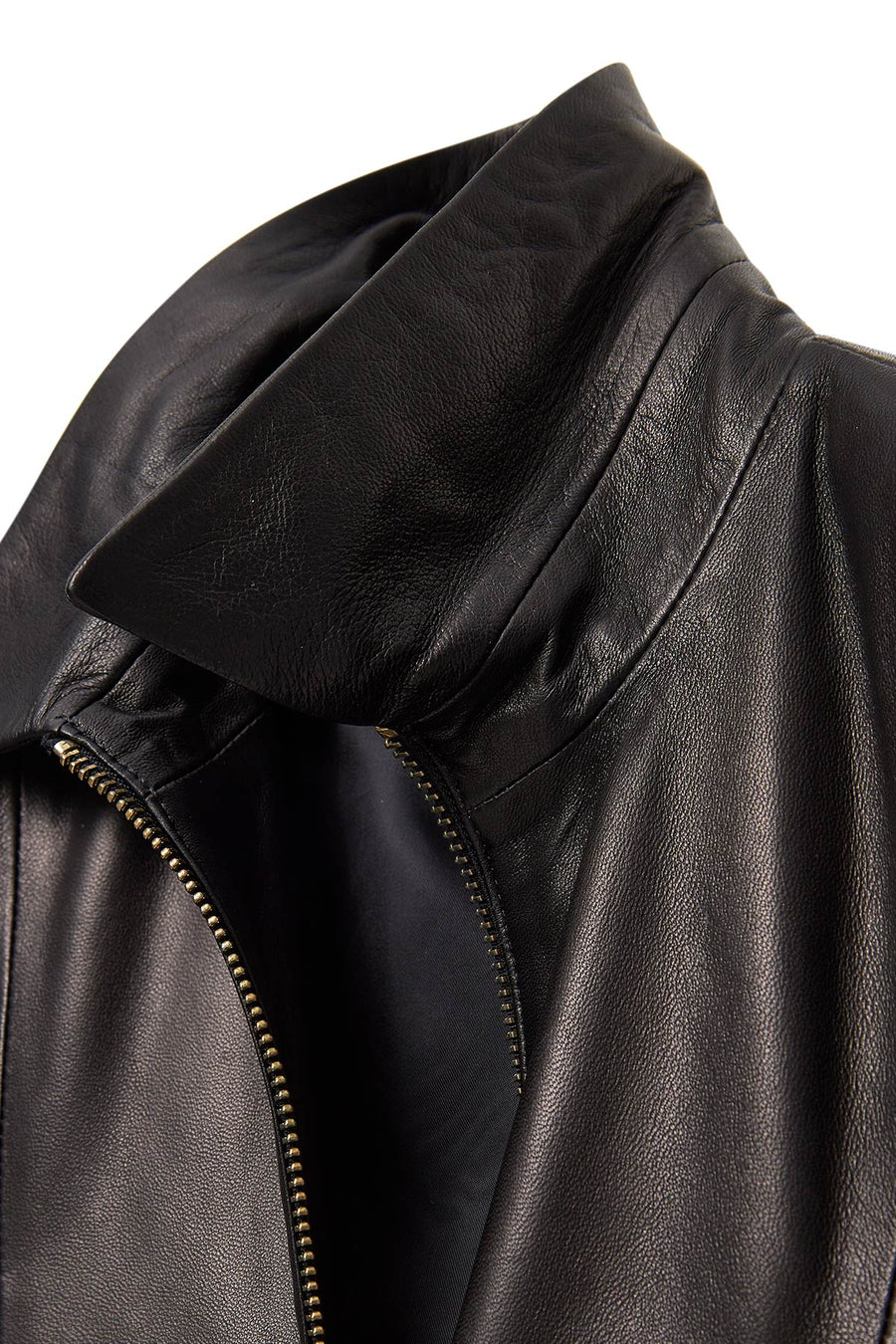 Capri Women's Black Short Leather Jacket