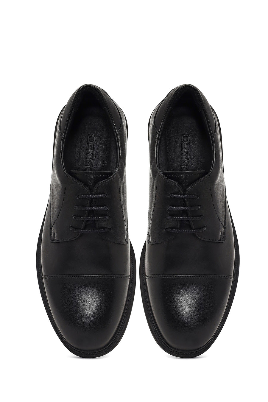 Men's Black Lace-up Leather Casual Shoes