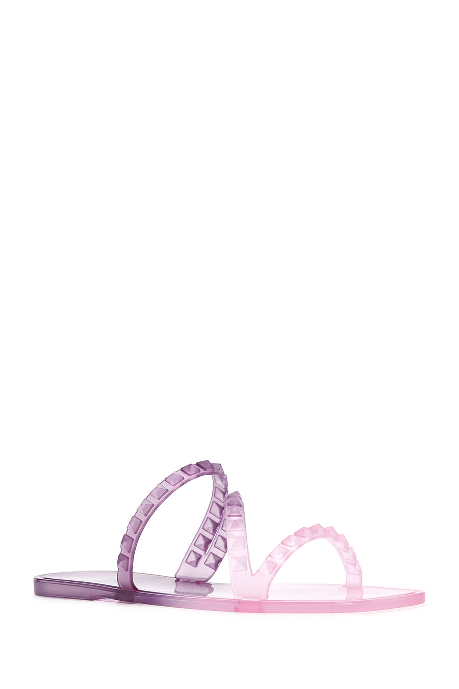 Women's Purple Transparent Jelly Slippers